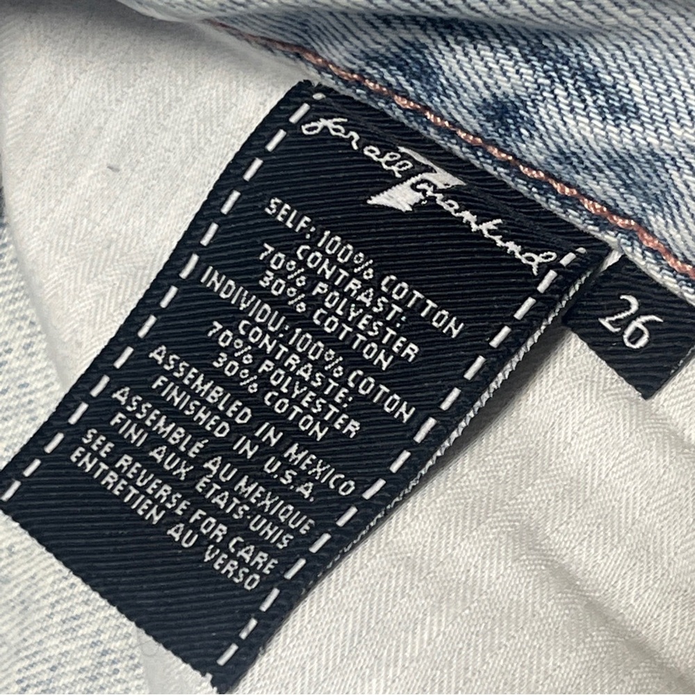 7 For All Mankind Women Light Blue Wash Denim Mini Skirt Sz. 26 - Picture 5 of 9